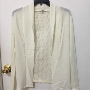 Lace back cardigan